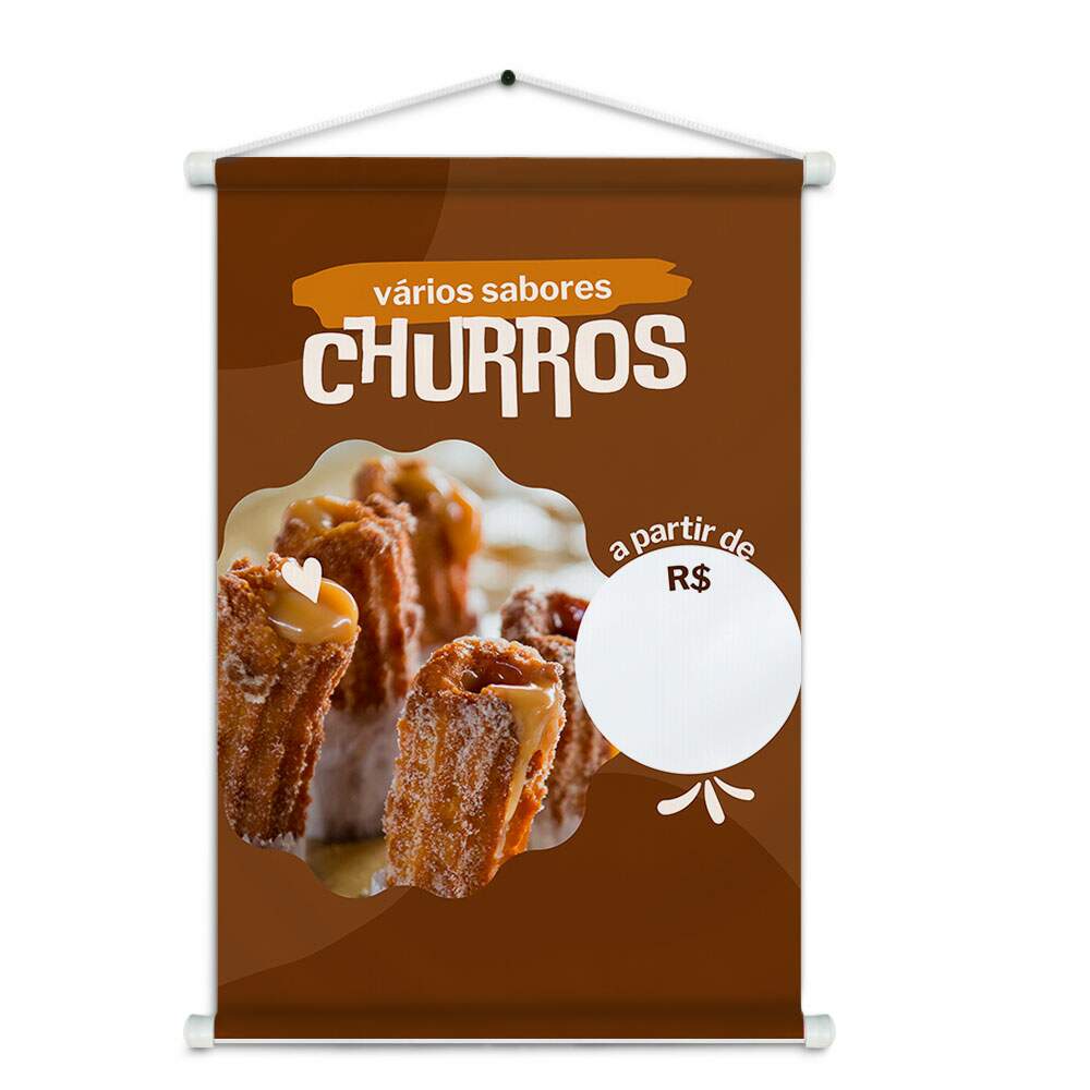 Banner Impresso em Lona - Churros 005