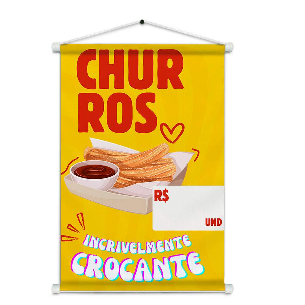 Banner Impresso em Lona - Churros 006