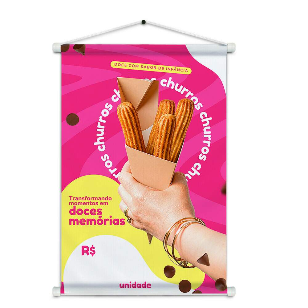Banner Impresso em Lona - Churros 007