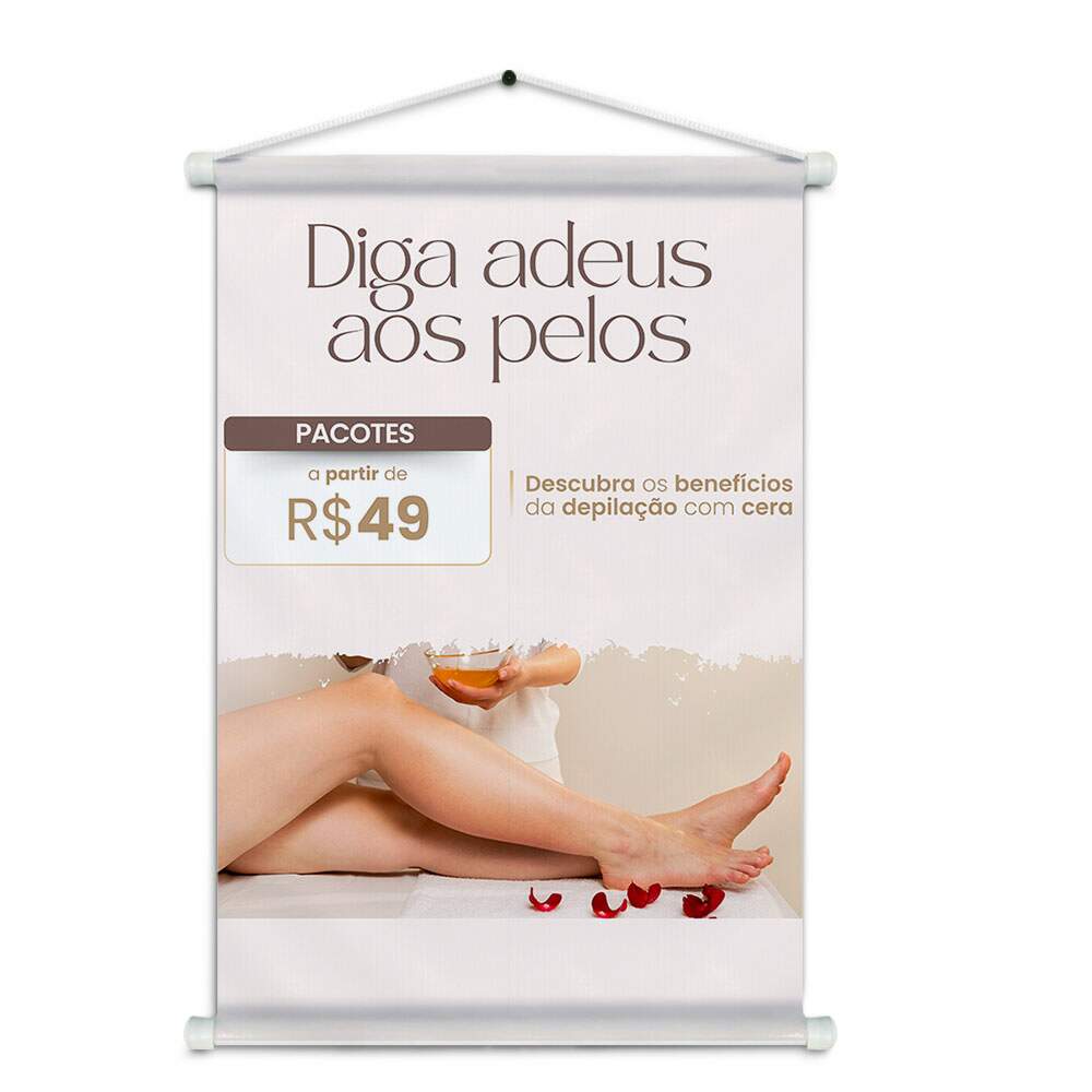 Banner Impresso em Lona - Depilao 004
