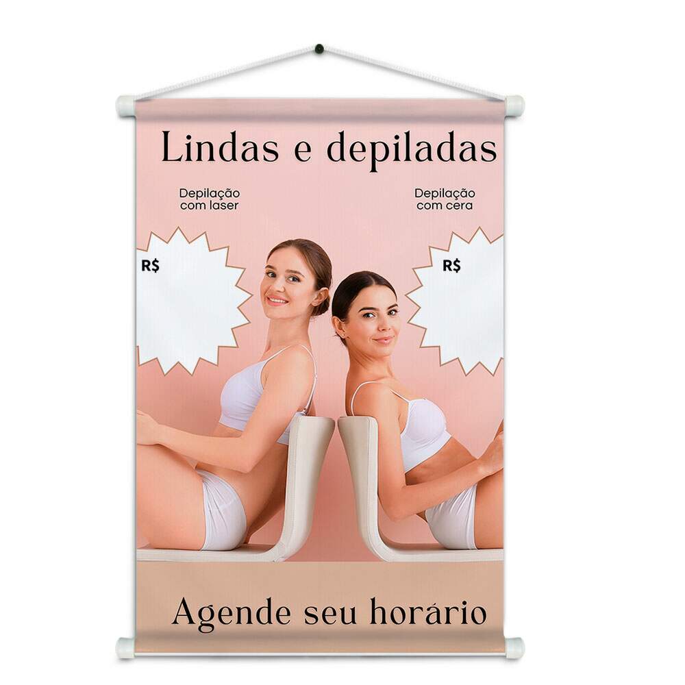 Banner Impresso em Lona - Depilao 006
