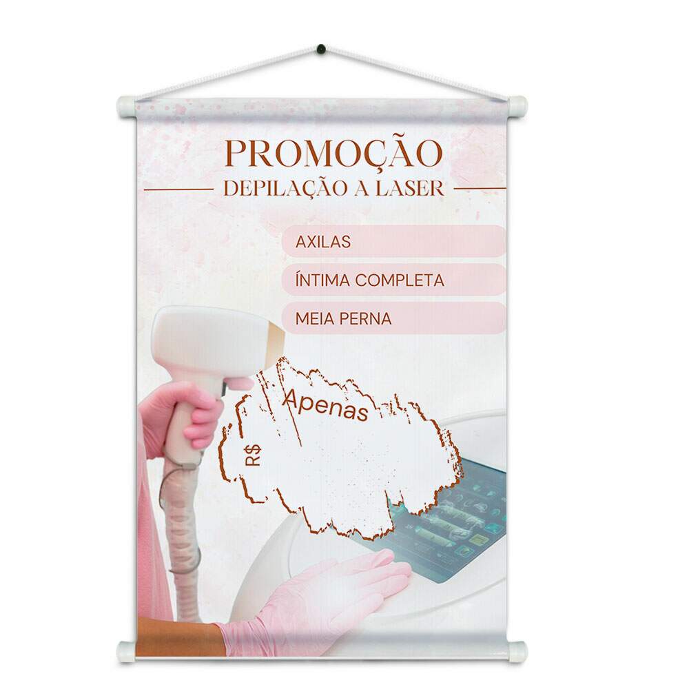 Banner Impresso em Lona - Depilao 007