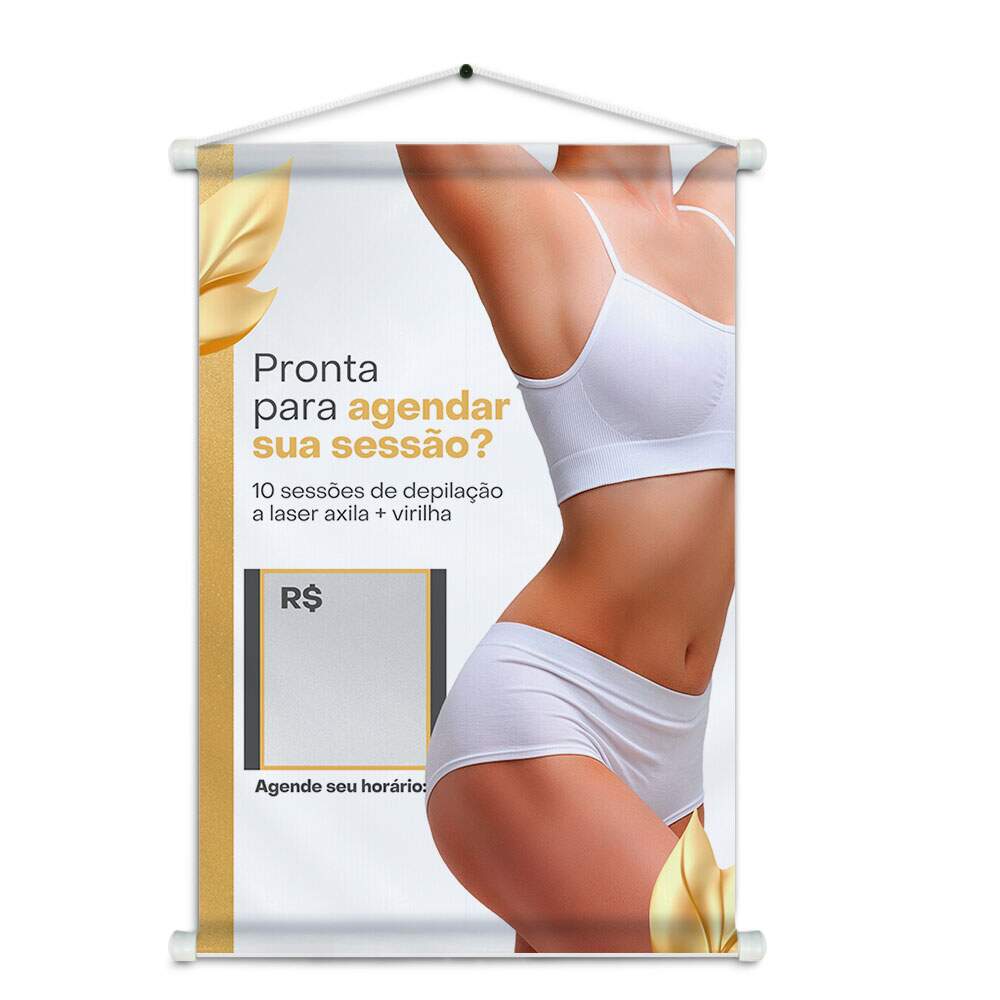 Banner Impresso em Lona - Depilao 008
