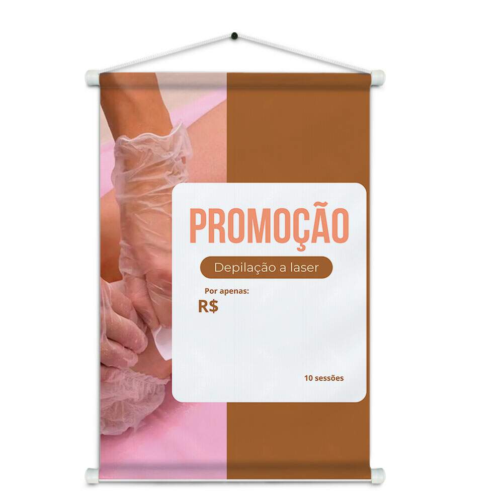 Banner Impresso em Lona - Depilao 009