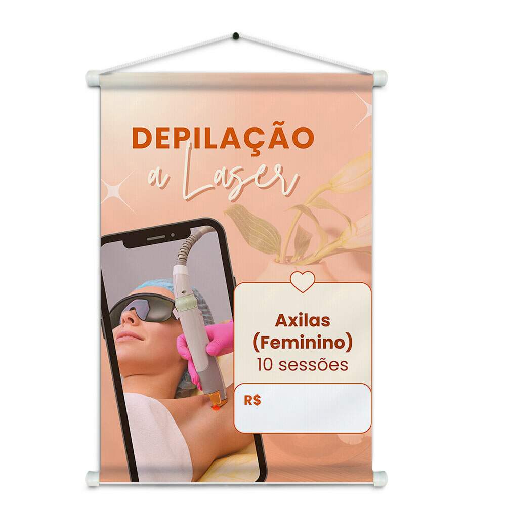 Banner Impresso em Lona - Depilao 013