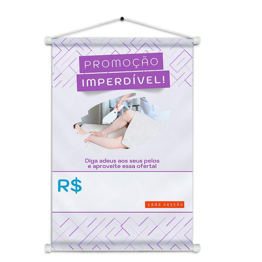 Banner Impresso em Lona - Depilao 014