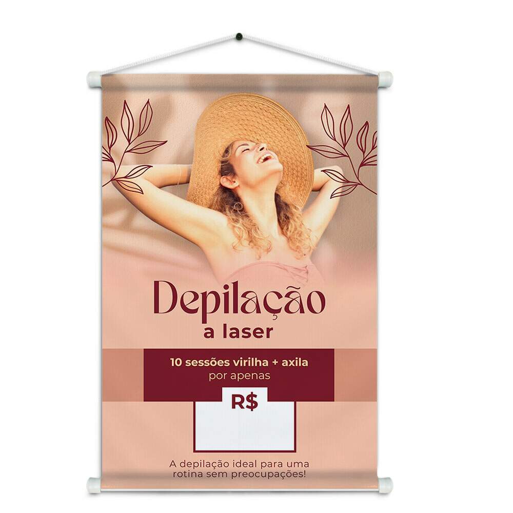 Banner Impresso em Lona - Depilao 020