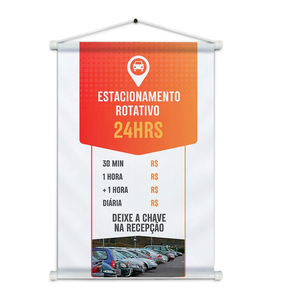 Banner Impresso em Lona - Estacionamento 001