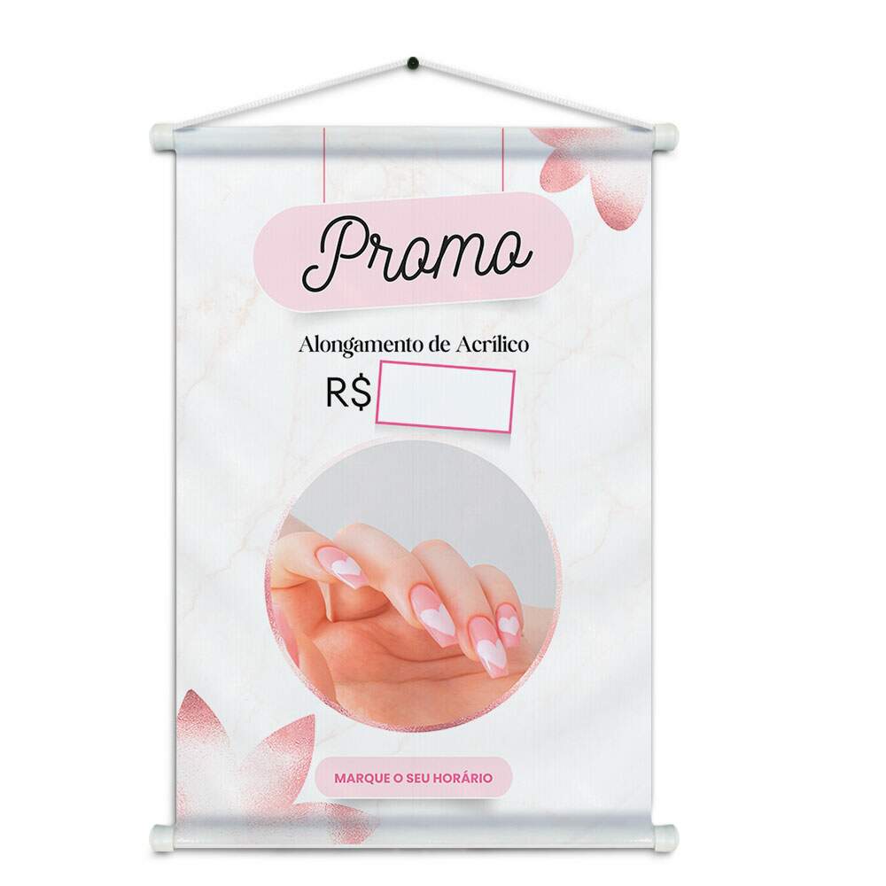 Banner Impresso em Lona - Manicure 003