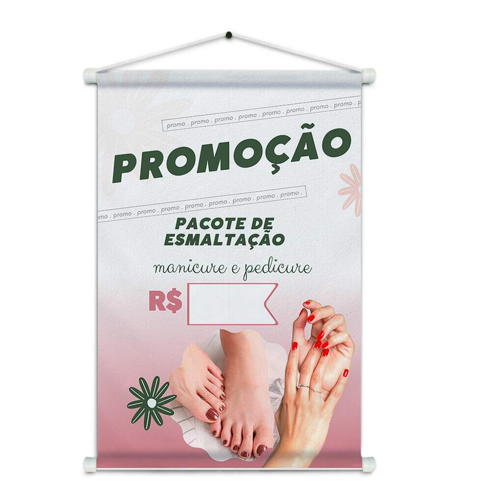 Banner Impresso em Lona - Manicure 004