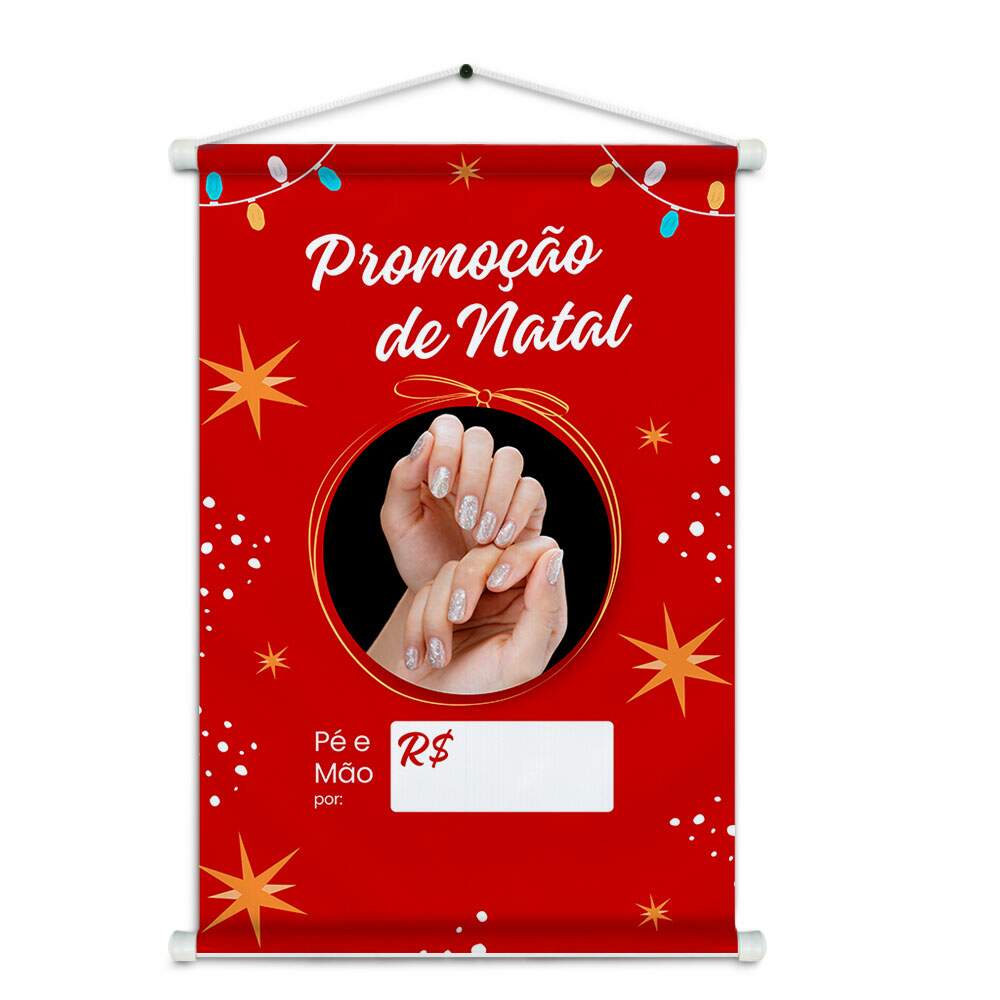 Banner Impresso em Lona - Manicure 009