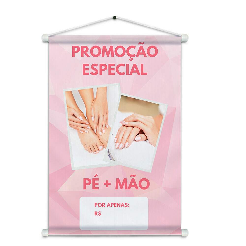 Banner Impresso em Lona - Manicure 010