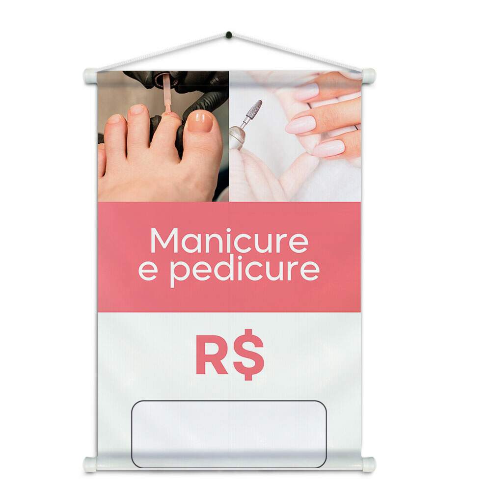 Banner Impresso em Lona - Manicure 019