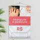 Banner Impresso em Lona - Manicure 019