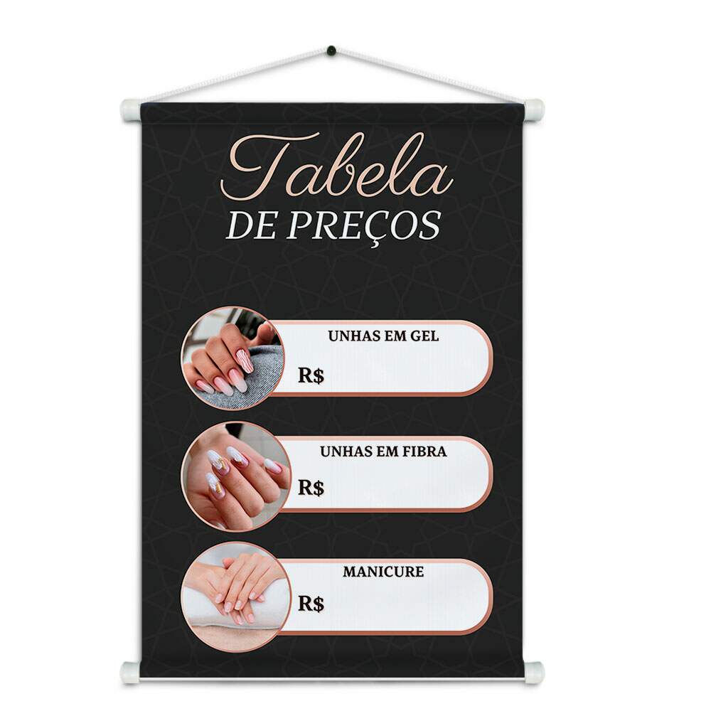 Banner Impresso em Lona - Manicure 021