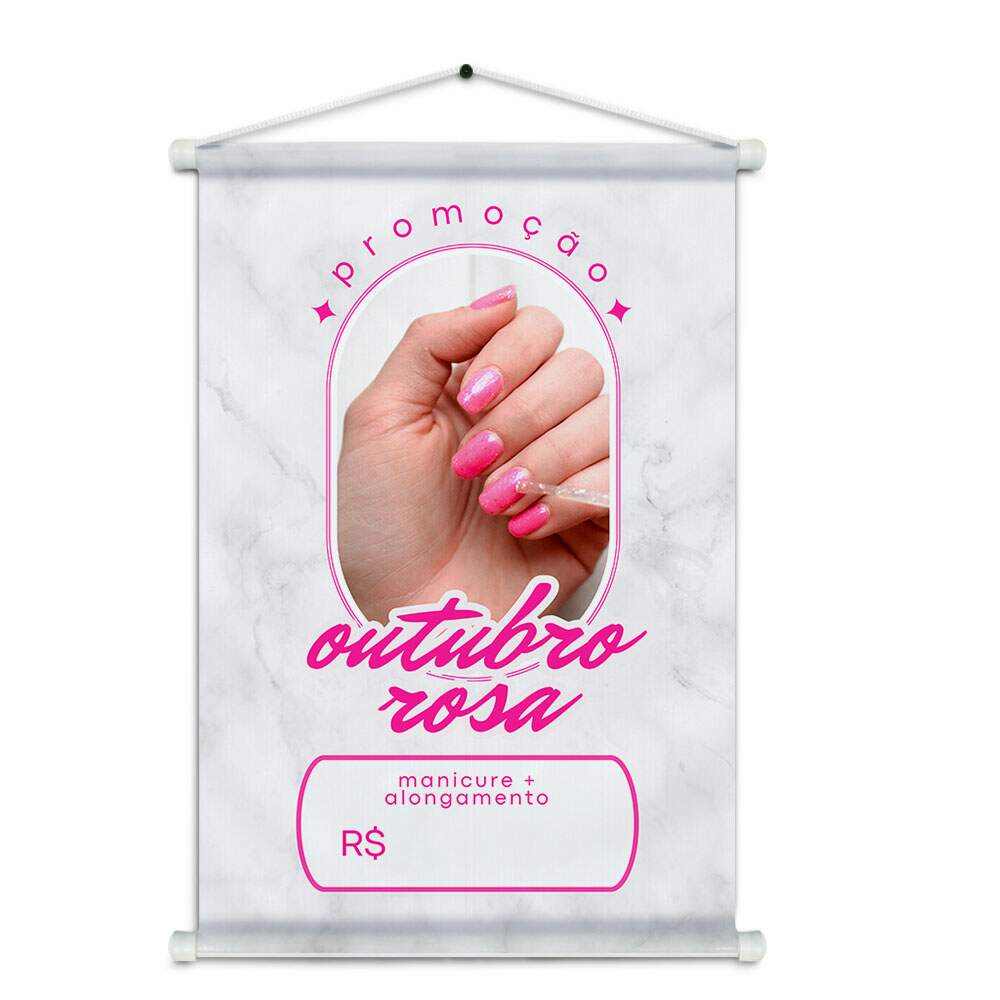 Banner Impresso em Lona - Manicure 022