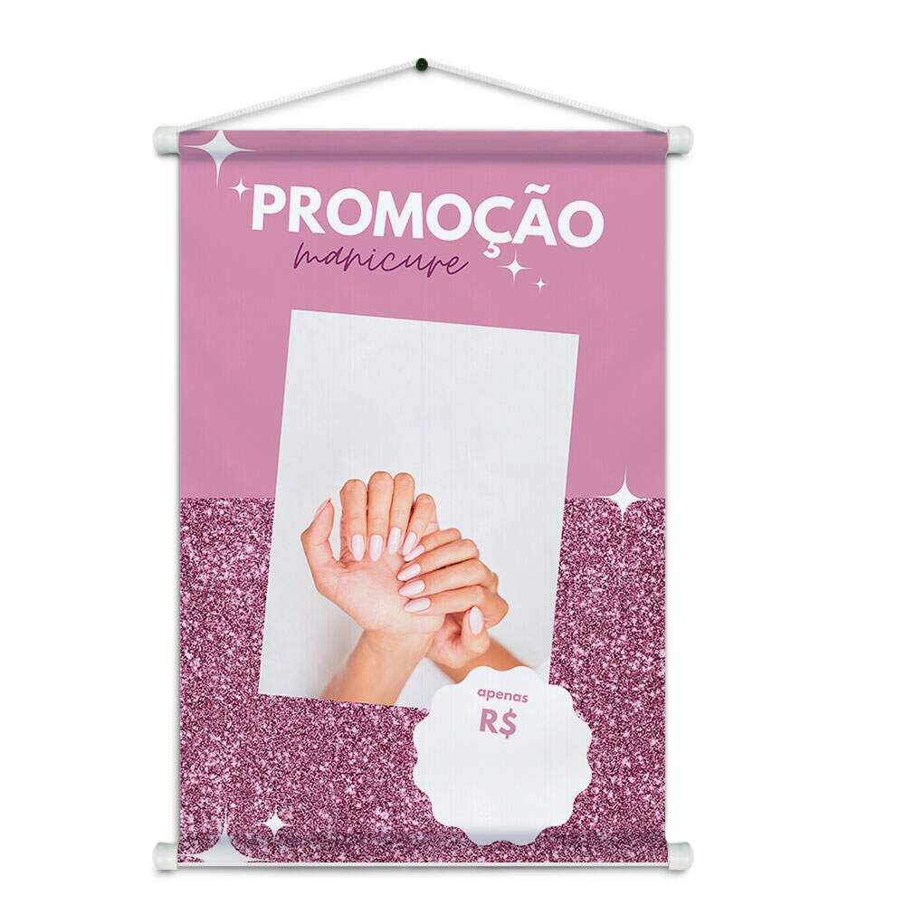 Banner Impresso em Lona - Manicure 024