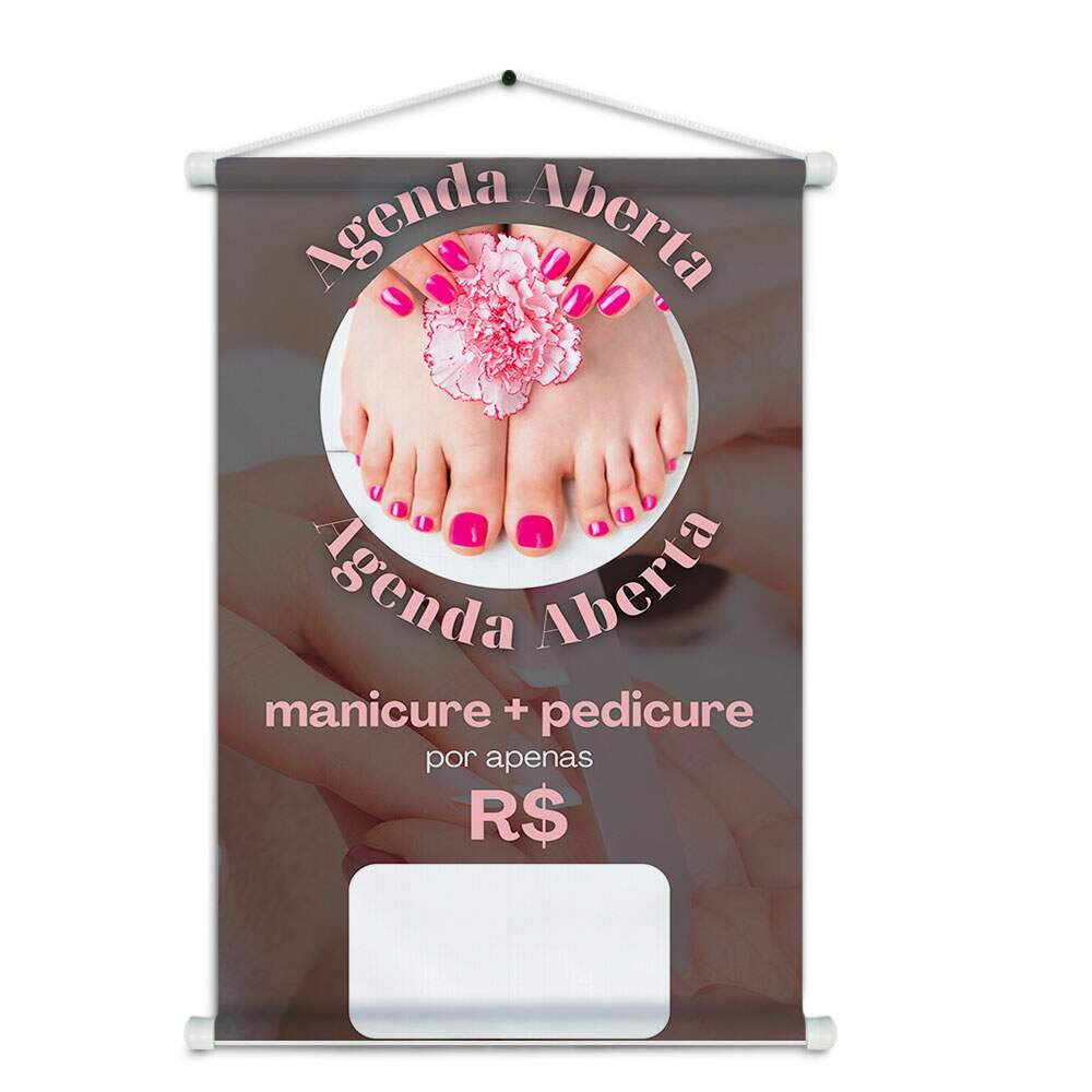 Banner Impresso em Lona - Manicure 028
