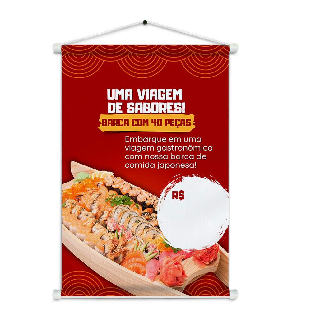 Banner Impresso em Lona - Oriental 012