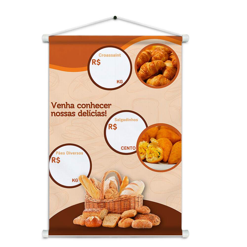 Banner Impresso em Lona - Padaria 003