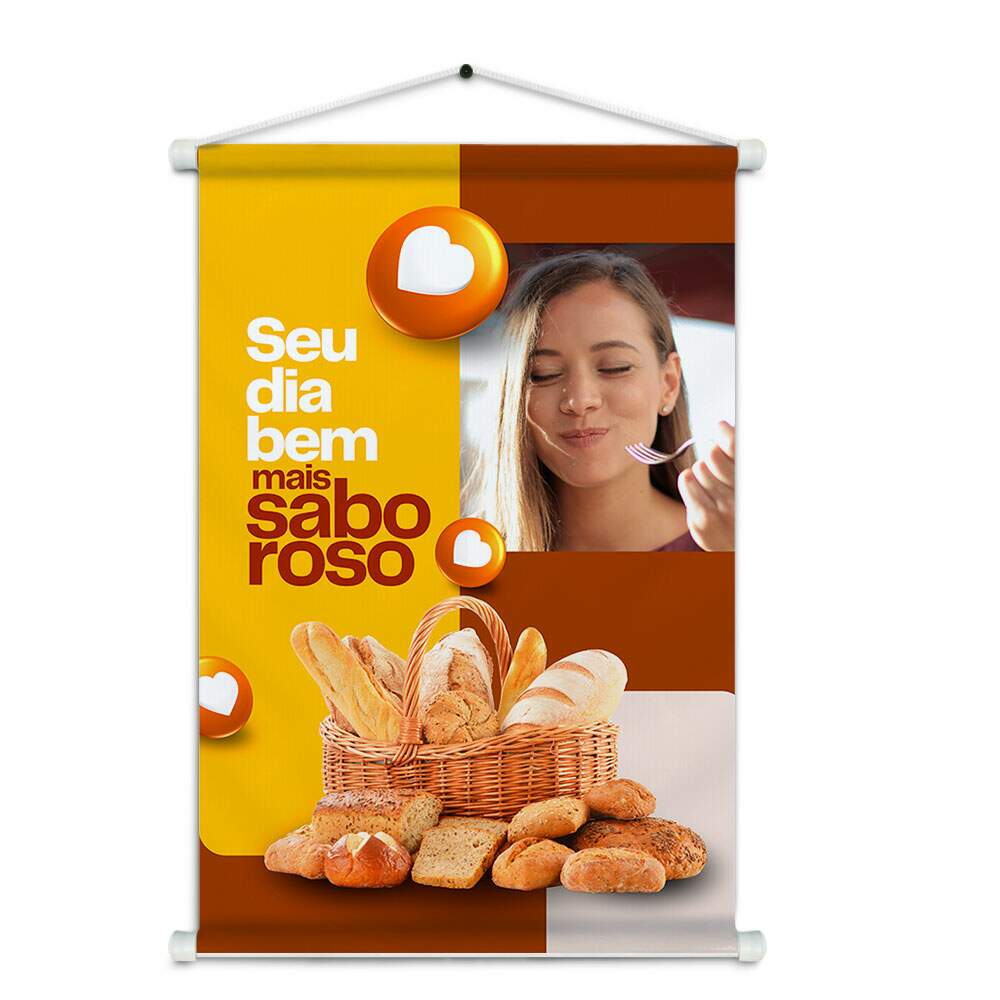 Banner Impresso em Lona - Padaria 007