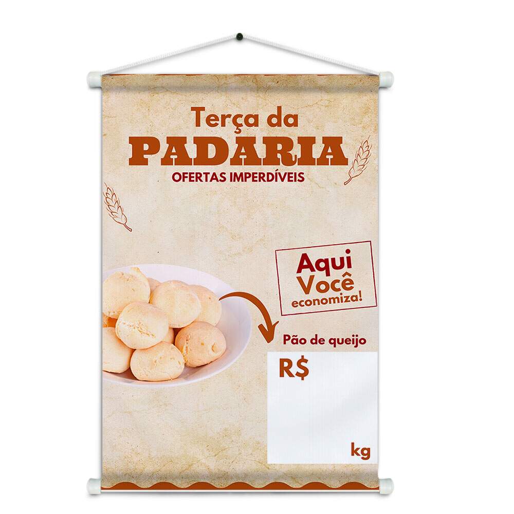 Banner Impresso em Lona - Padaria 014
