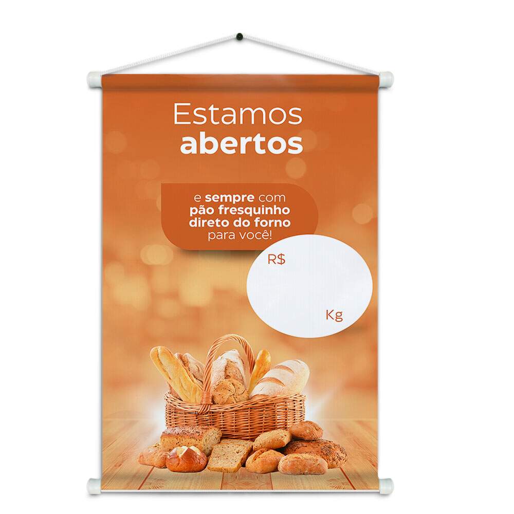 Banner Impresso em Lona - Padaria 018