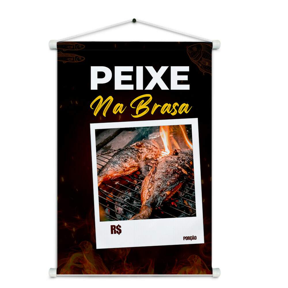 Banner Impresso em Lona - Peixe 001