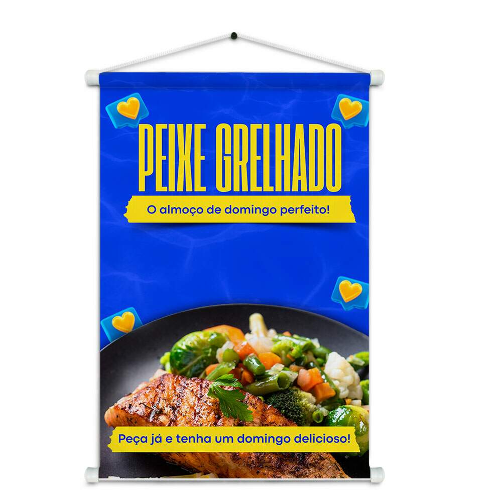 Banner Impresso em Lona - Peixe 003