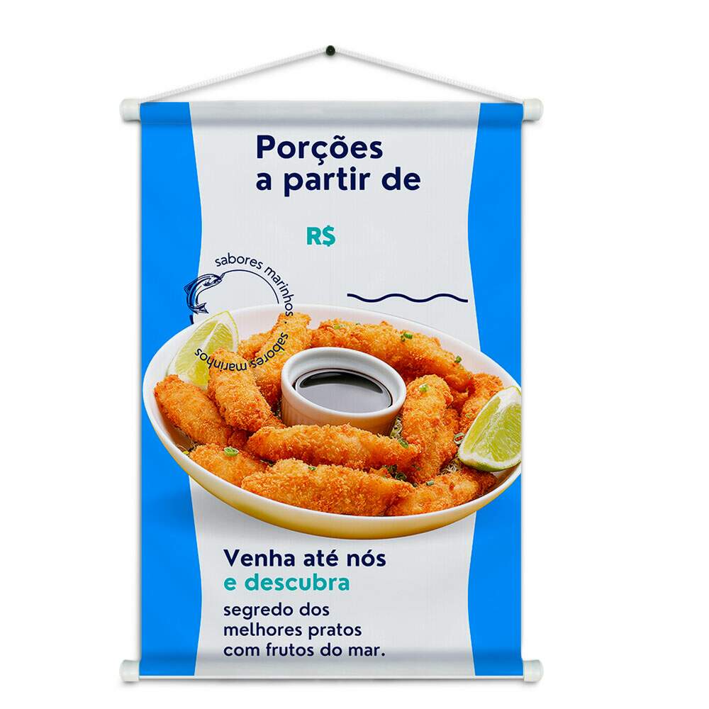 Banner Impresso em Lona - Peixe 008