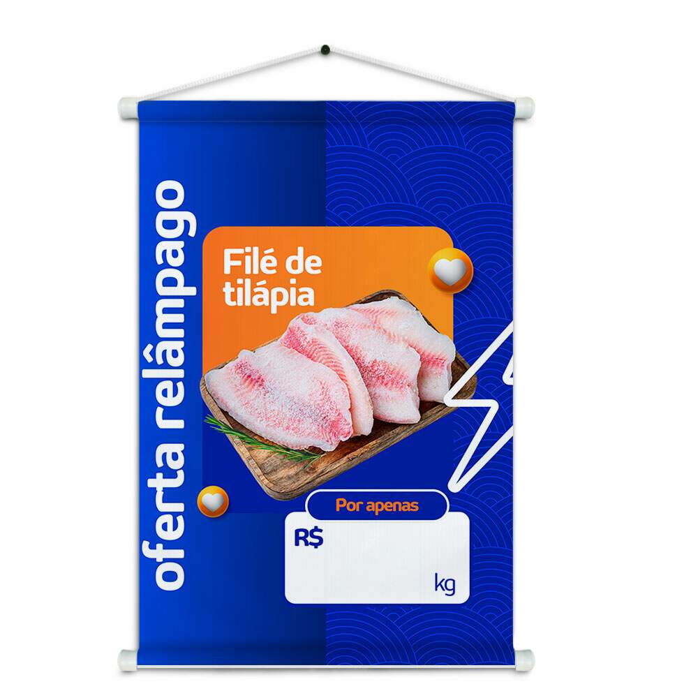 Banner Impresso em Lona - Pescados Fescos 003
