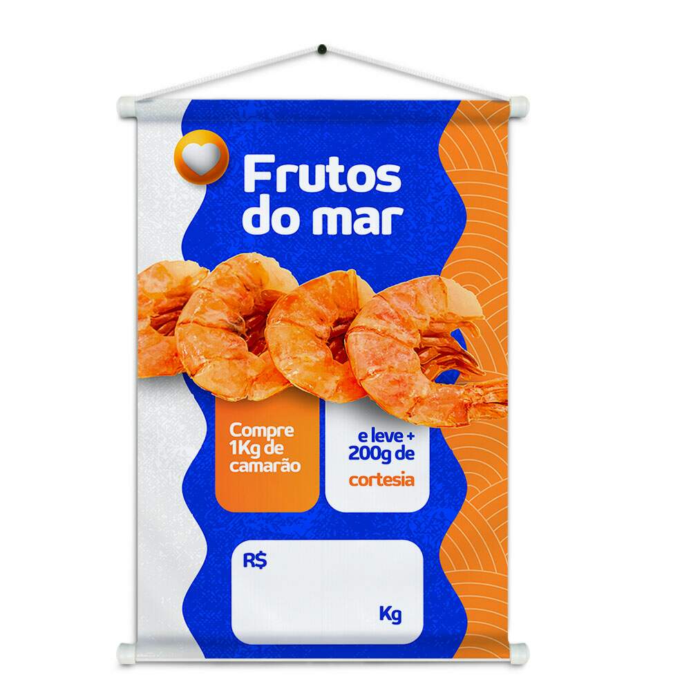 Banner Impresso em Lona - Pescados Fescos 008