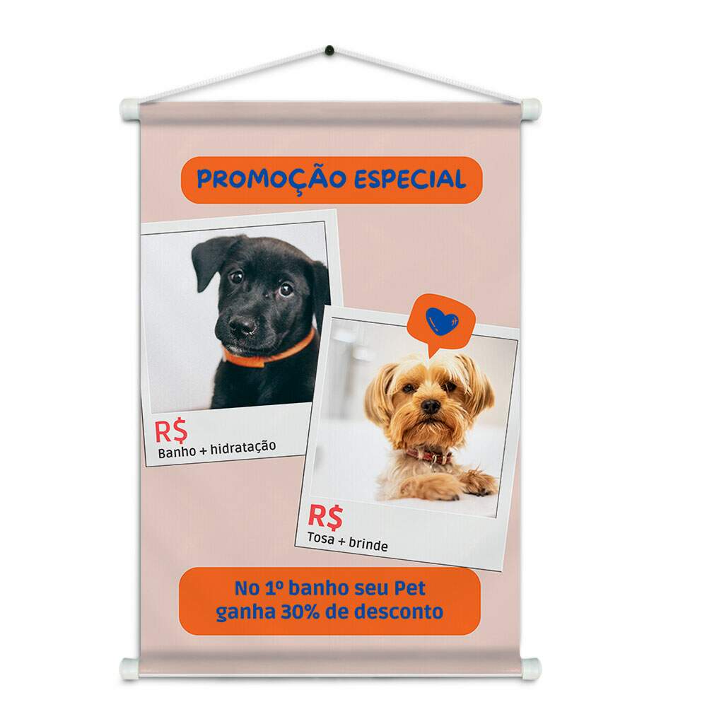 Banner Impresso em Lona - Pet Shop 002