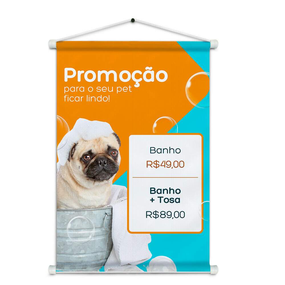 Banner Impresso em Lona - Pet Shop 008