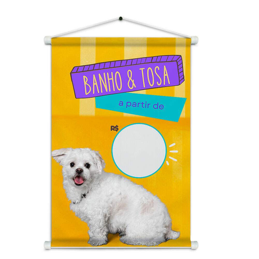Banner Impresso em Lona - Pet Shop 010