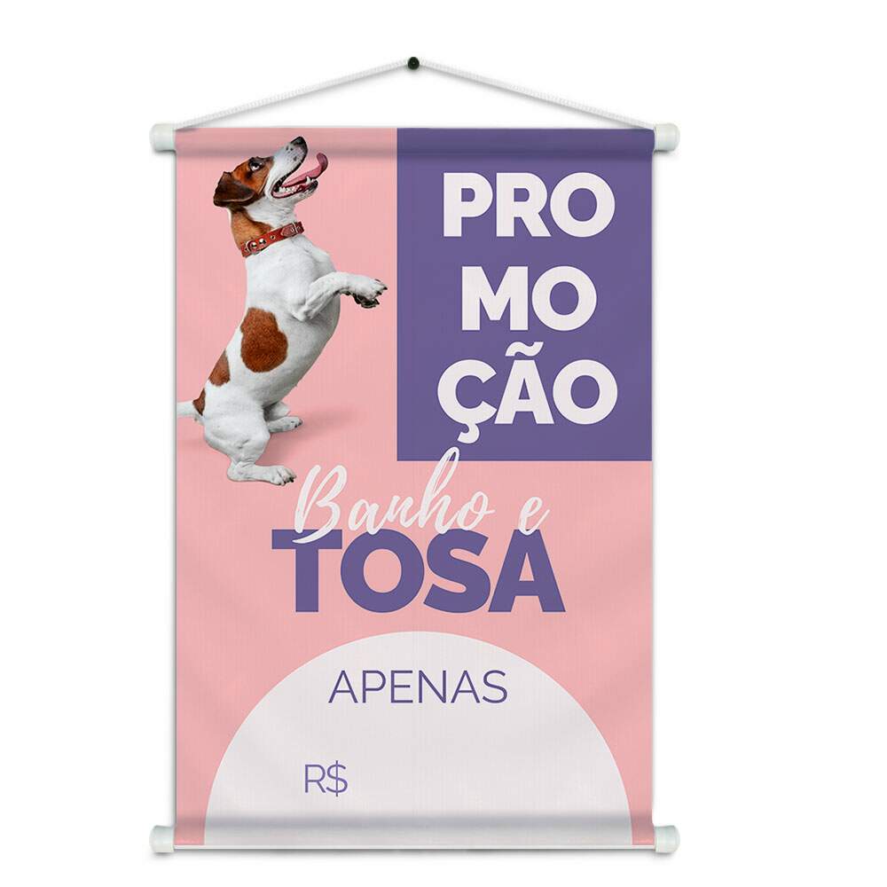 Banner Impresso em Lona - Pet Shop 011