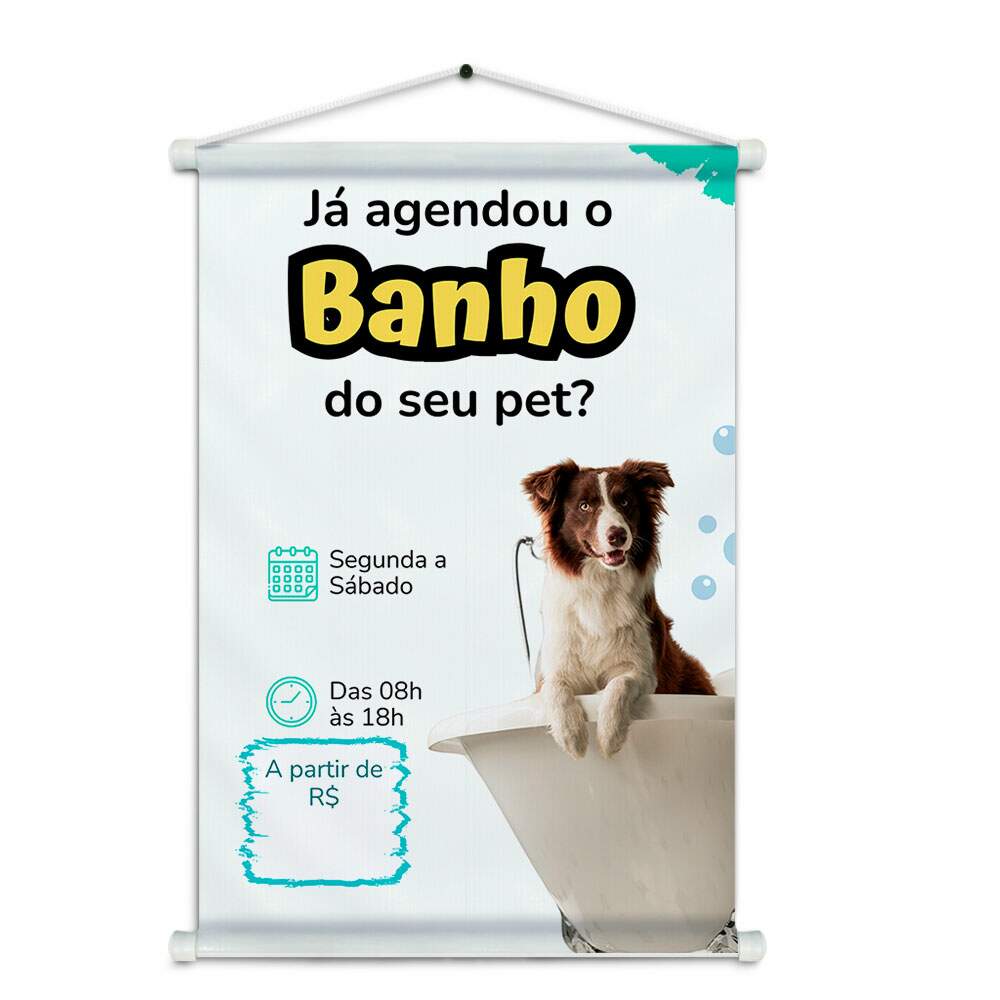 Banner Impresso em Lona - Pet Shop 012
