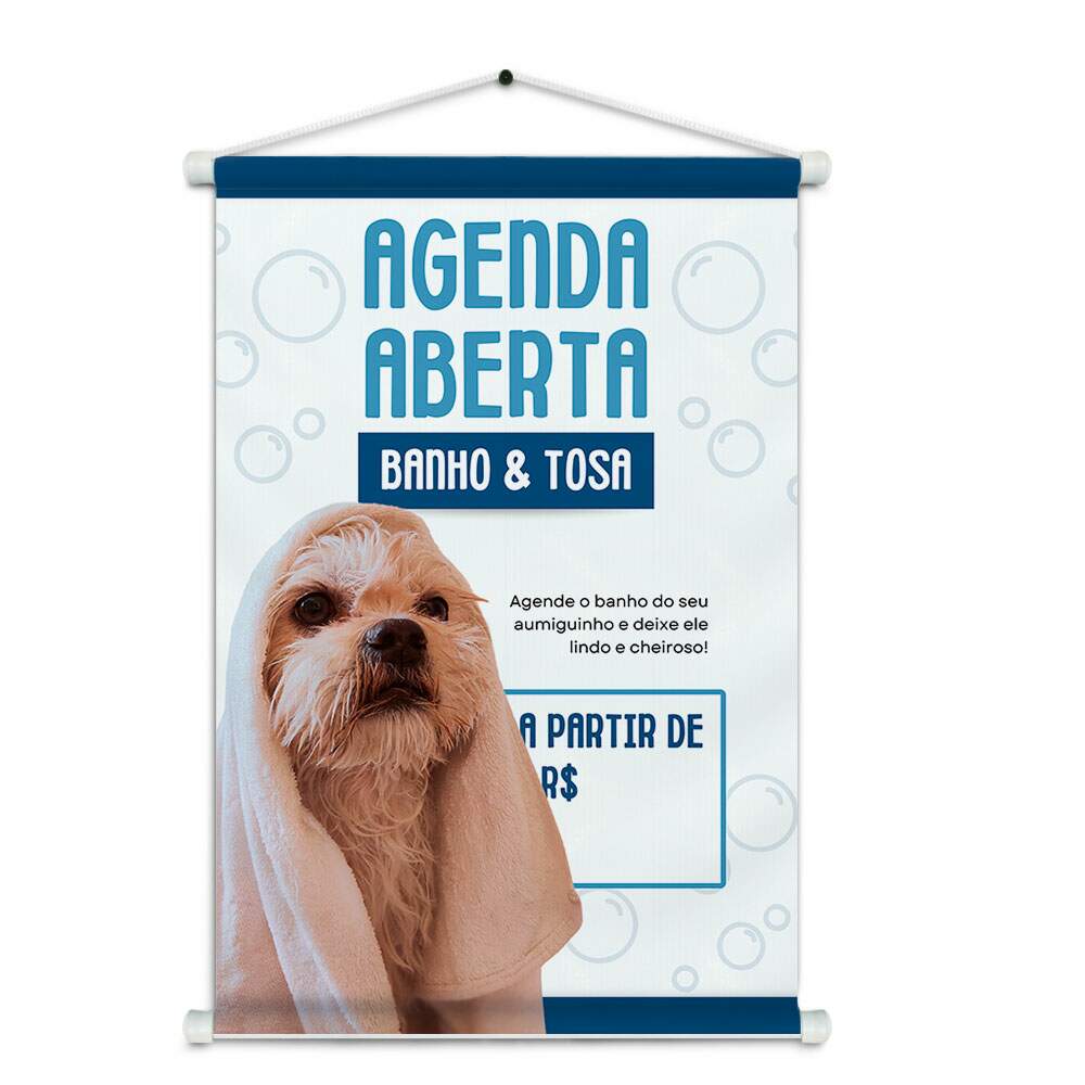 Banner Impresso em Lona - Pet Shop 014