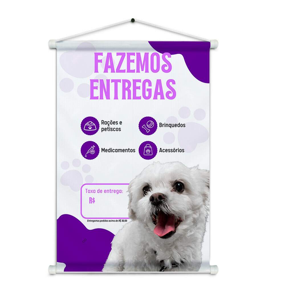 Banner Impresso em Lona - Pet Shop 015