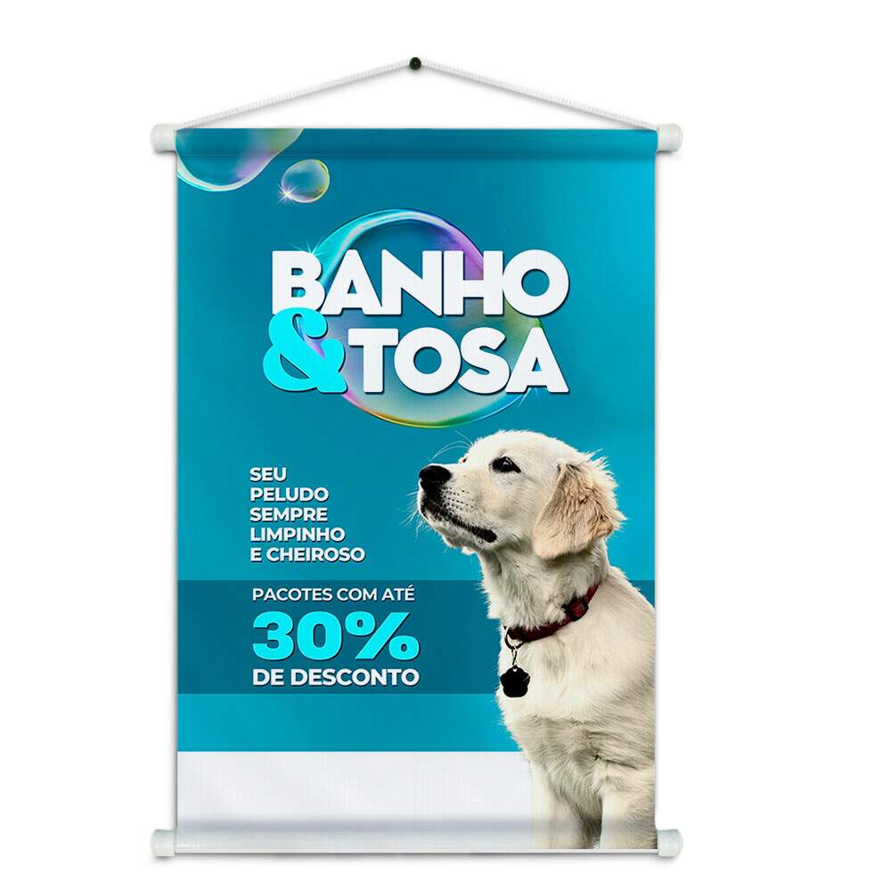 Banner Impresso em Lona - Pet Shop 001