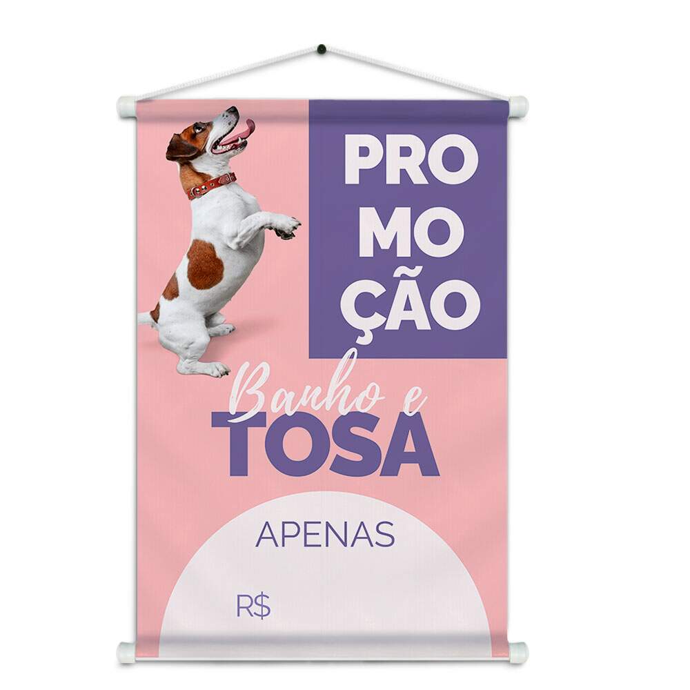 Banner Impresso em Lona - Pet Shop 011