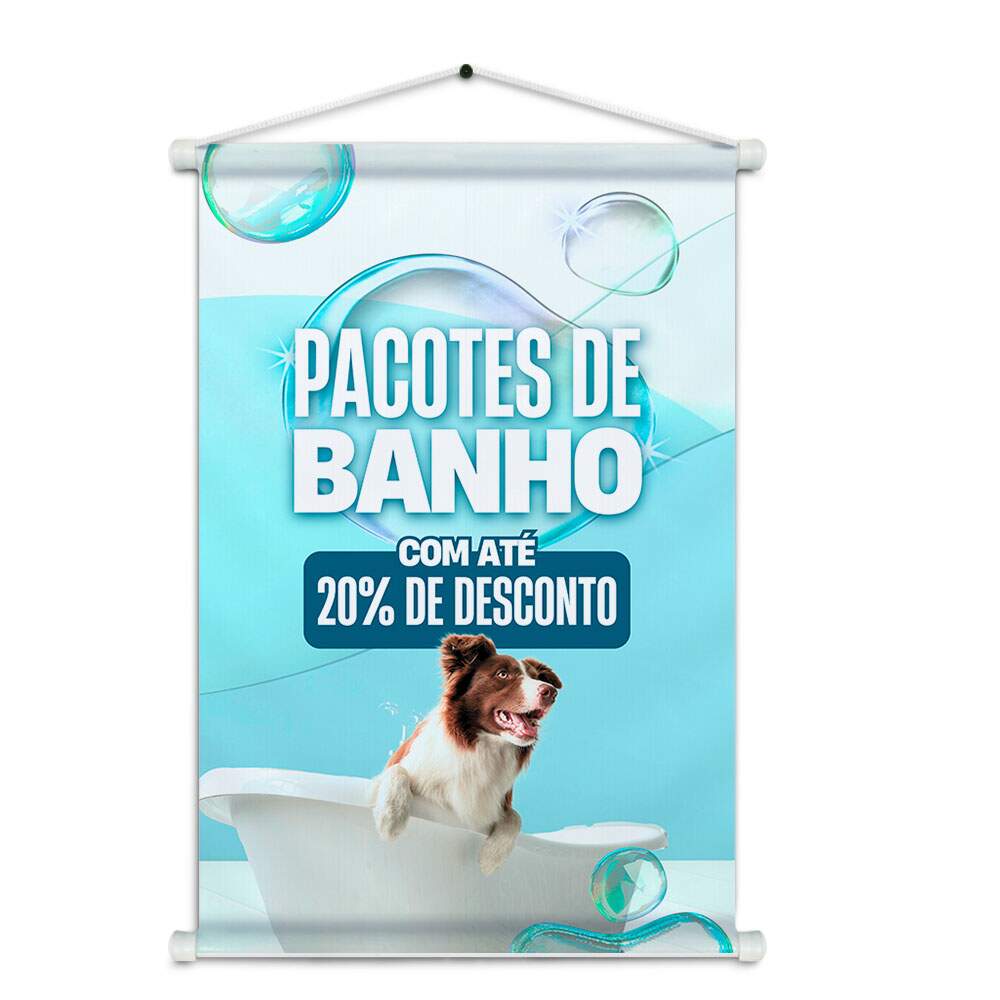 Banner Impresso em Lona - Pet Shop 019