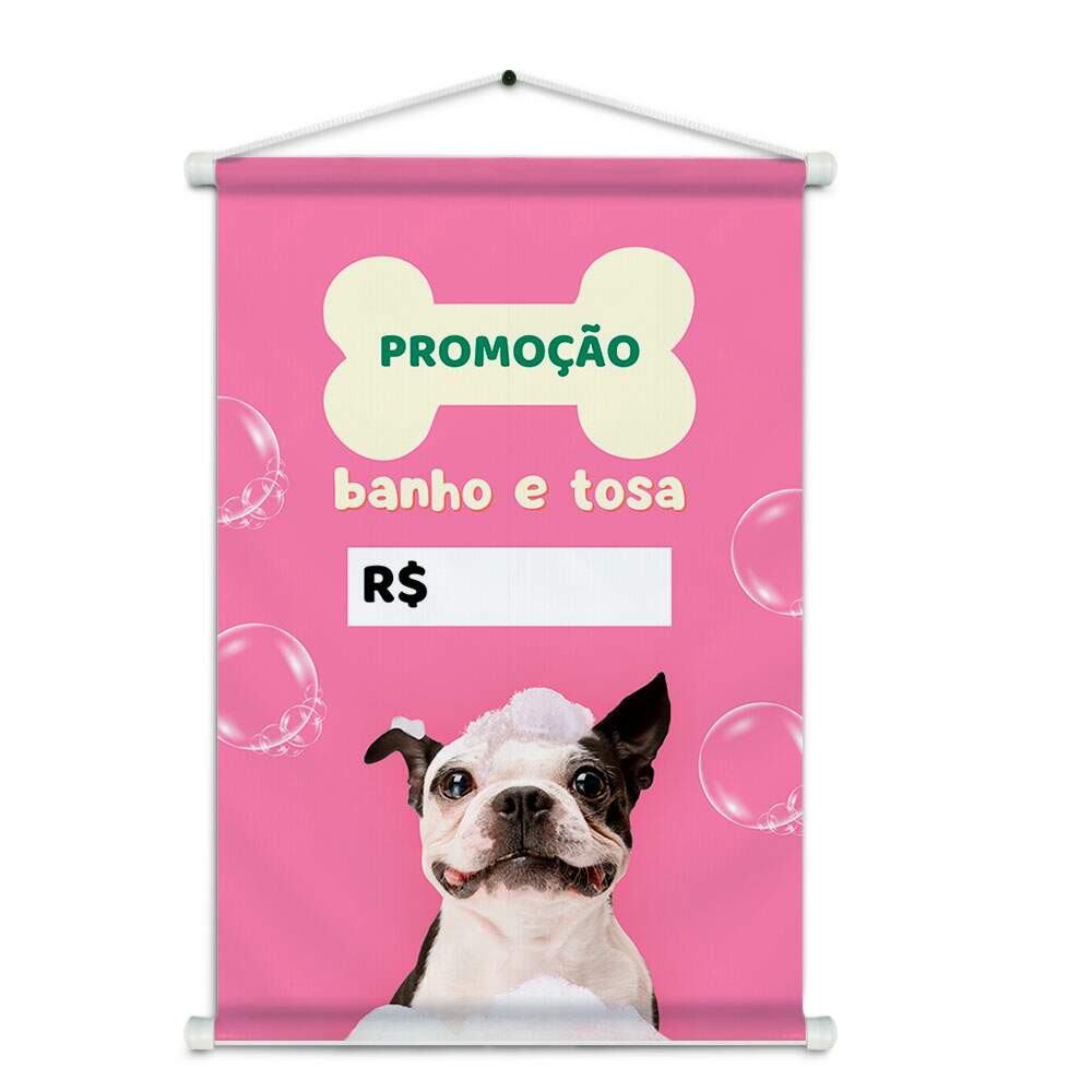 Banner Impresso em Lona - Pet Shop 018