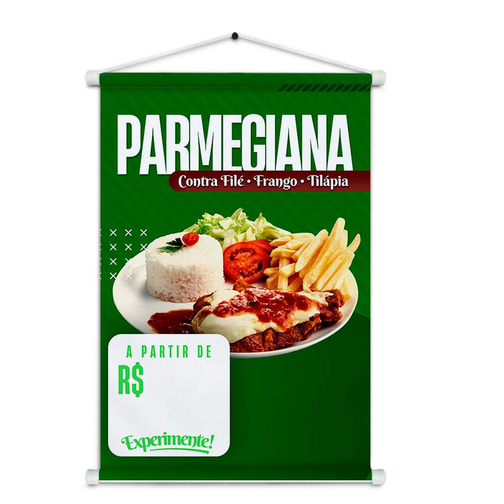 Banner Impresso em Lona - Prato feito 003