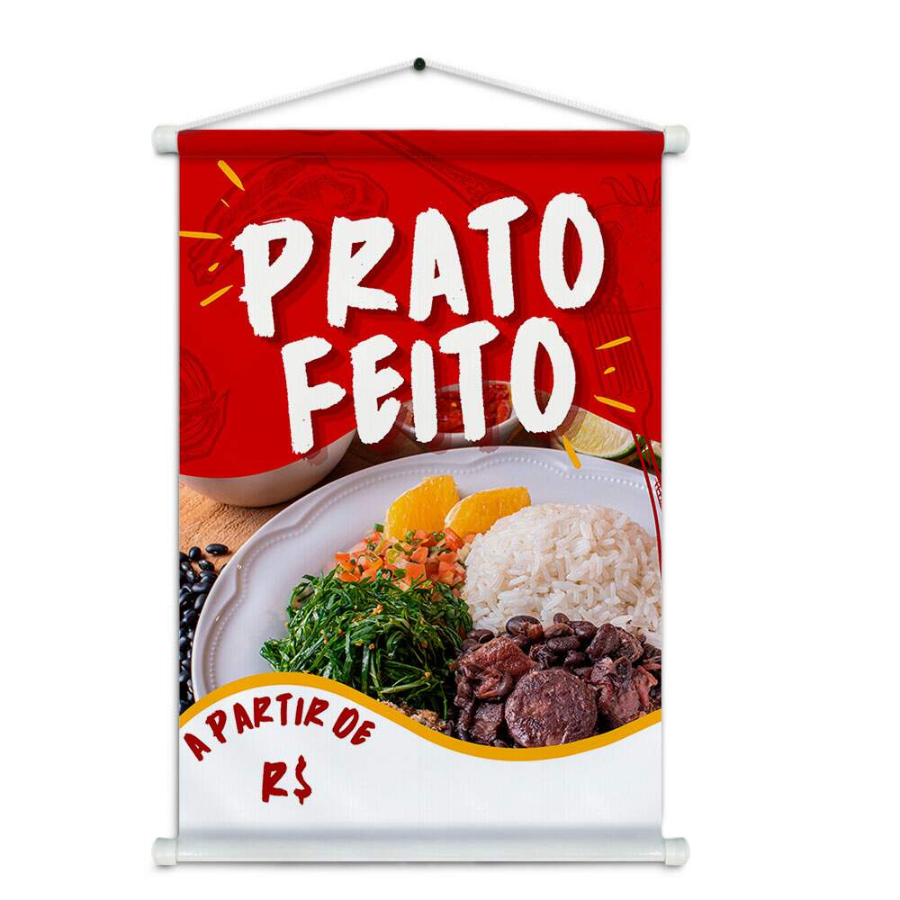 Banner Impresso em Lona - Prato feito 004