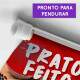 Banner Impresso em Lona - Prato feito 004