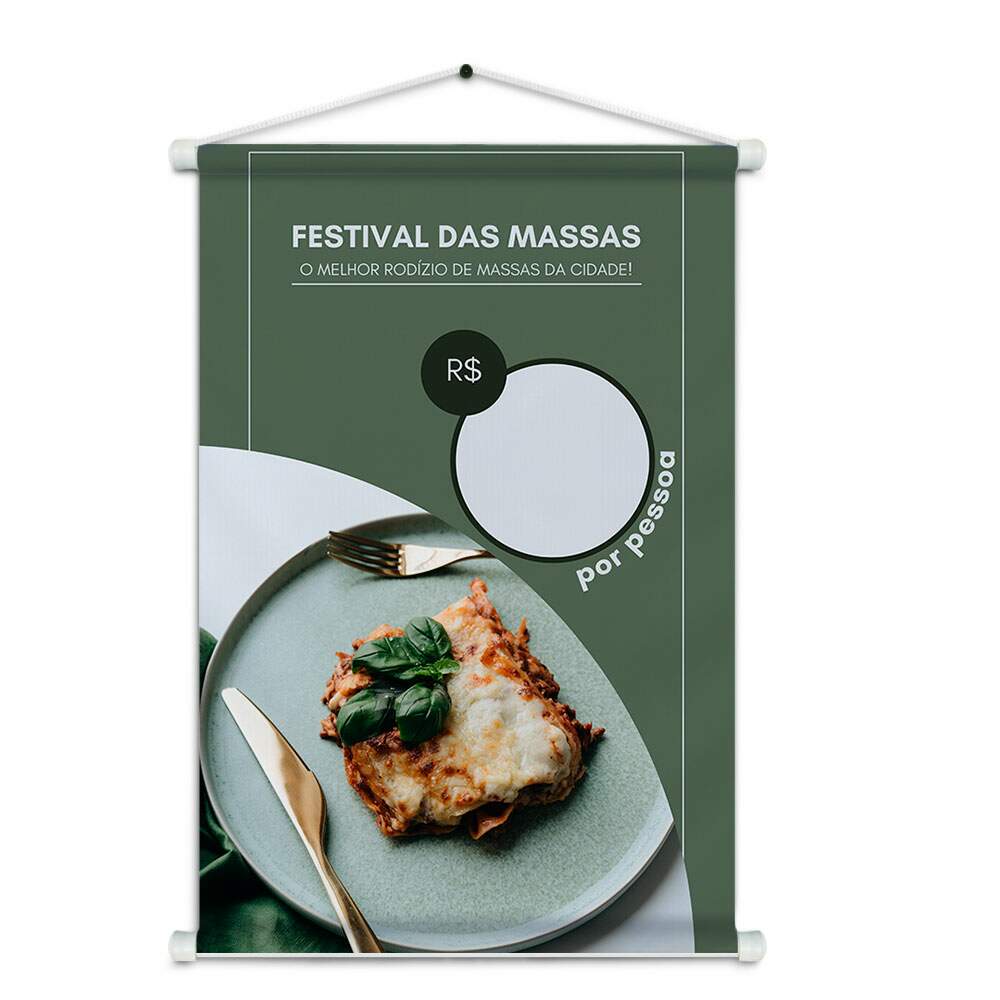 Banner Impresso em Lona - Restaurante Italiano 001