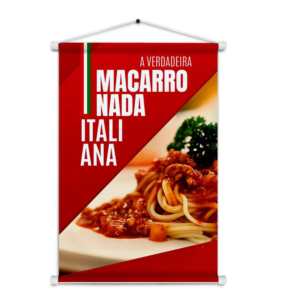 Banner Impresso em Lona - Restaurante Italiano 005