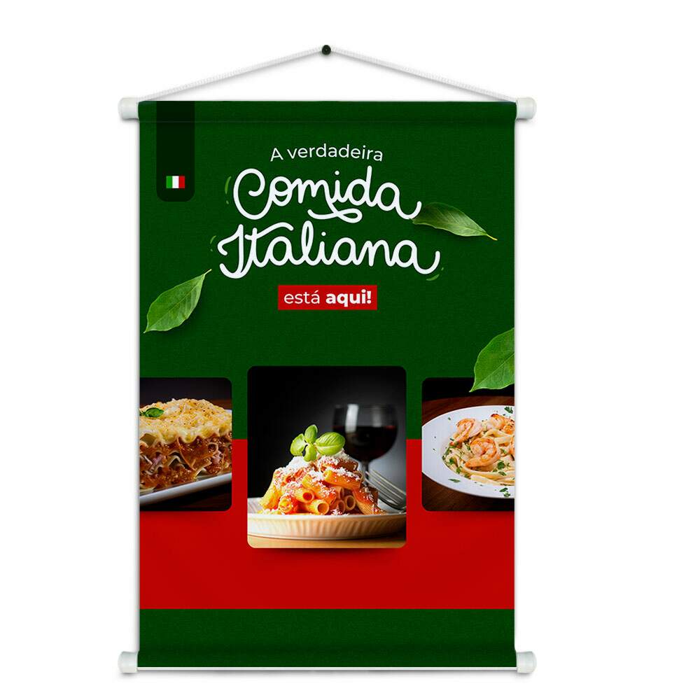 Banner Impresso em Lona - Restaurante Italiano 009