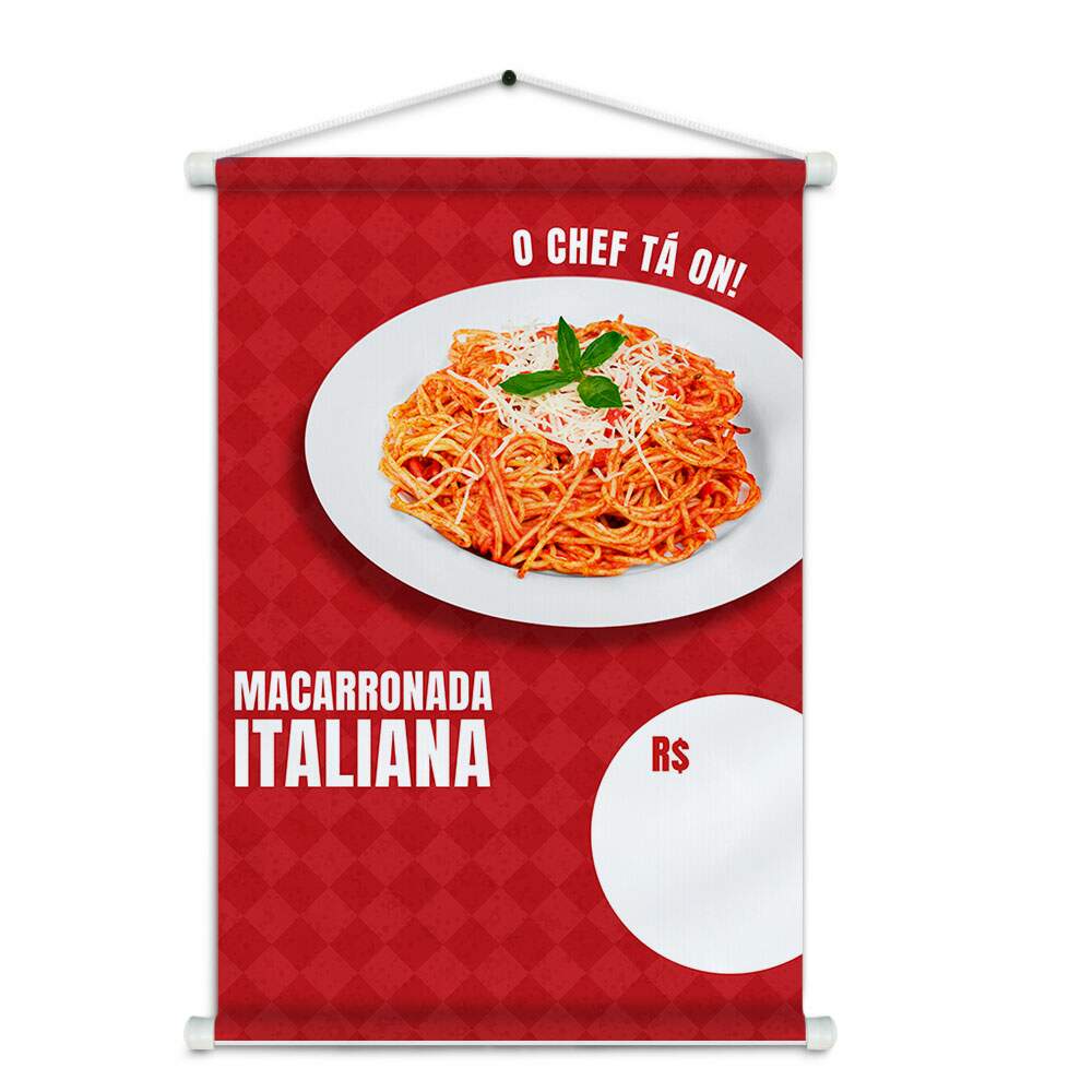 Banner Impresso em Lona - Restaurante Italiano 011